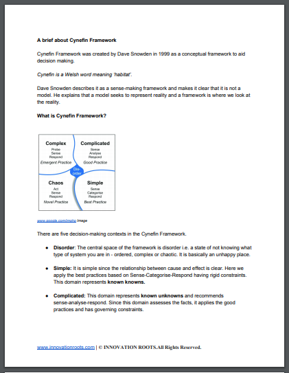 Cynefine Framework